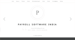 Desktop Screenshot of payrollsoftwareindia.info
